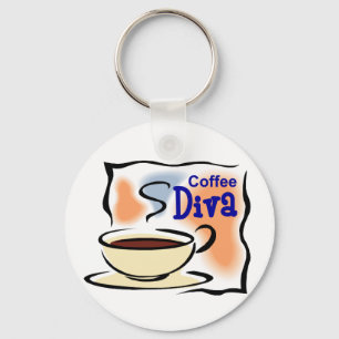 Coffee Diva Key Ring