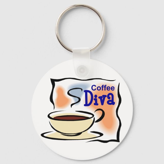 Coffee Diva Key Ring (Front)