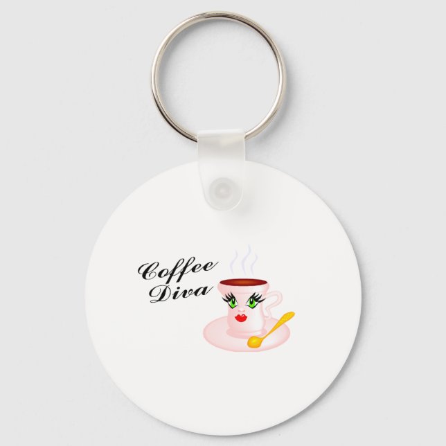Coffee Diva Key Ring (Front)
