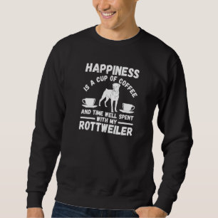 Coffee Dog Rottweiler Sweatshirt