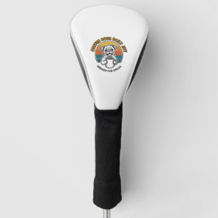 Coffee Dog Shirt Vintage Engraved Pup Mug Design_1 Golf Head Cover