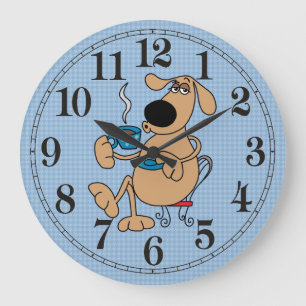 Coffee Dog Wall Clock