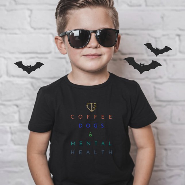 Coffee, Dogs, and Mental Health – The Perfect Trio T-Shirt (Creator Uploaded)