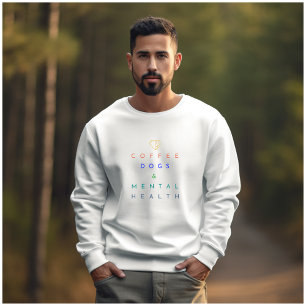Coffee, Dogs, and Mental Health – The Perfect Trio T-Shirt