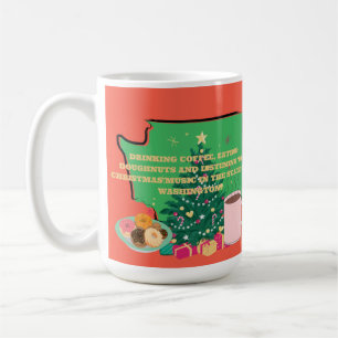 Coffee, Donuts and Christmas Music in Washington Coffee Mug