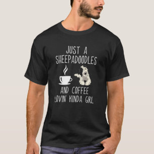 Coffee Doodle Dog Sheepadoodle Mum T-Shirt