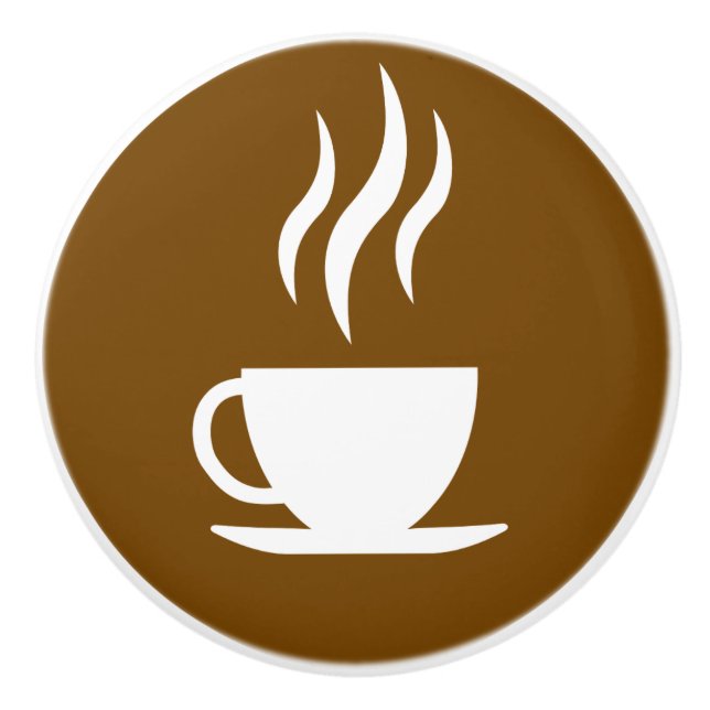 Coffee Door Knob Cabinet Pull (Front)