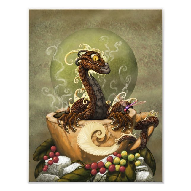 Coffee Dragon 8.5x11 Print (Front)