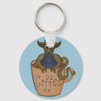 Coffee dragon keychain