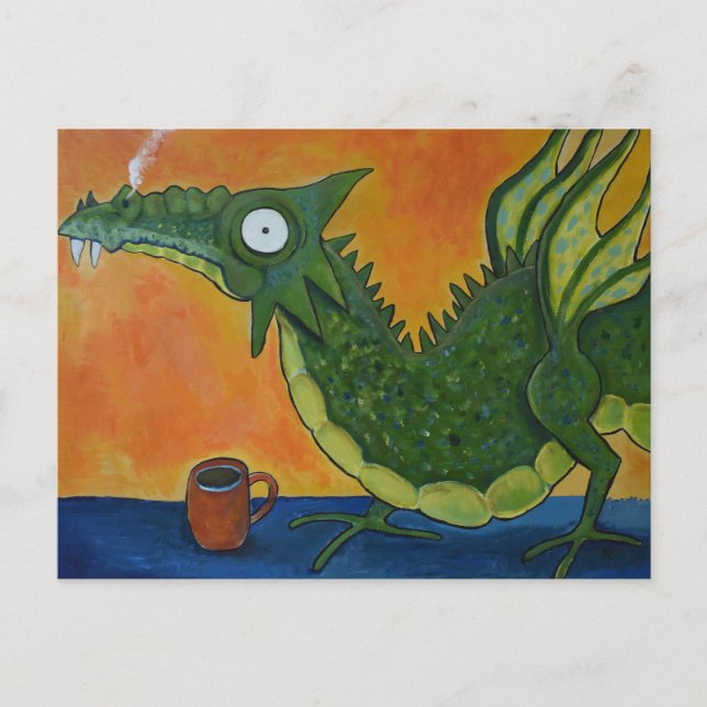 Coffee Dragon Postcard (Front)