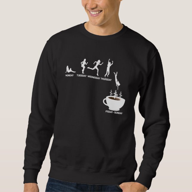 Coffee Drink Diver Espresso Drinker Caffeine Sweatshirt (Front)