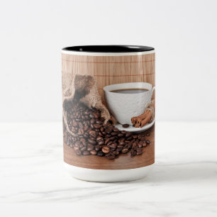 Coffee Drink Food Kitchen Cook Diner Restaurant Two-Tone Coffee Mug