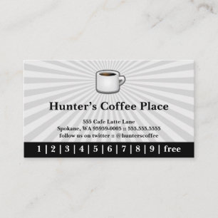 Coffee Drink Punch / Loyalty Card