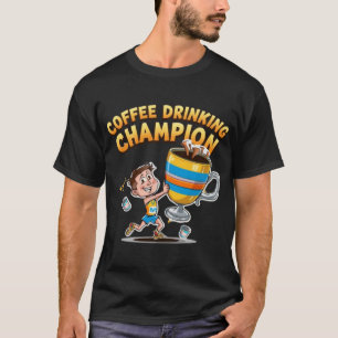 Coffee Drinking Olympics T-Shirt - Caffeine