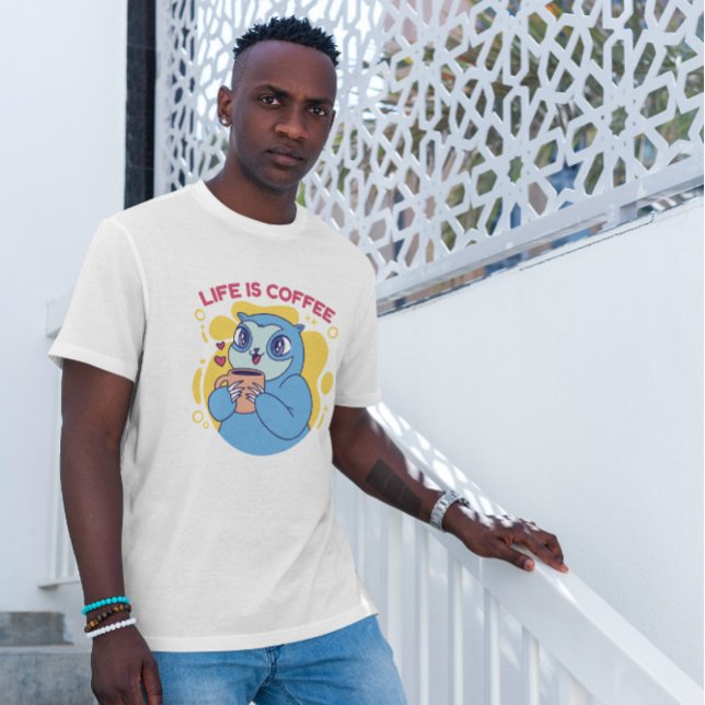 Coffee Drinking Sloth   T-Shirt (Creator Uploaded)