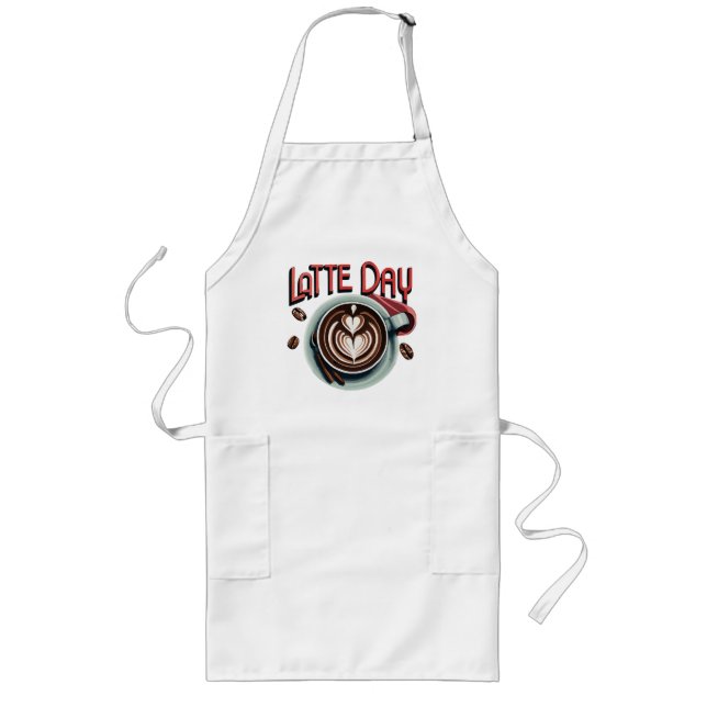 Coffee Drinks Long Apron (Front)