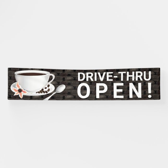 Coffee Drive Thru Banner (Horizontal)