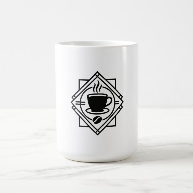 Coffee Emblem Mug – Minimalist Café Logo  (Center)