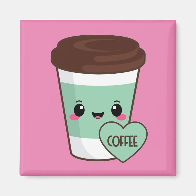 Coffee Emoji Lover Magnet (Front)
