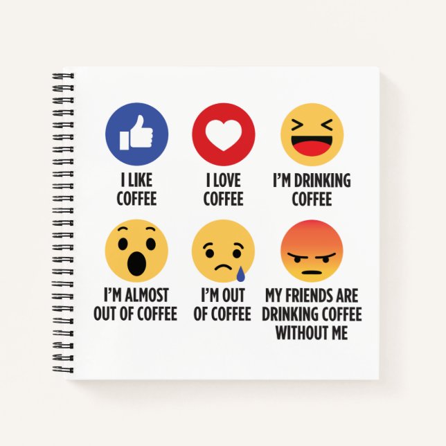Coffee Emojis Notebook (Front)