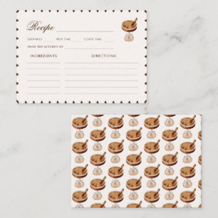 Coffee Espresso Recipe for the Bride Bridal Shower Enclosure Card