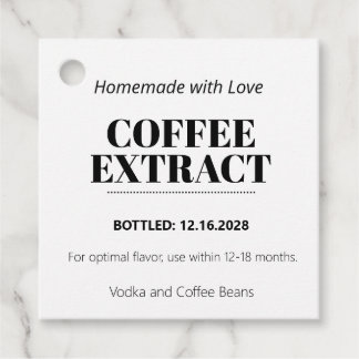 Coffee Extract Modern Label Sticker ZEX_001f