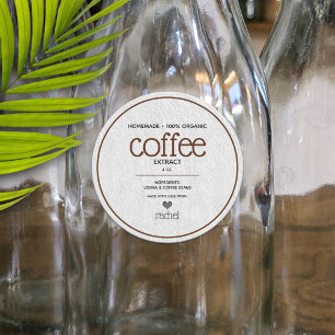 Coffee Extract Personalised Bottling Label