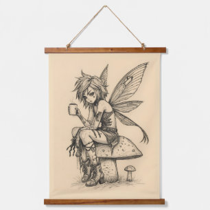 Coffee Fairy Hanging Tapestry