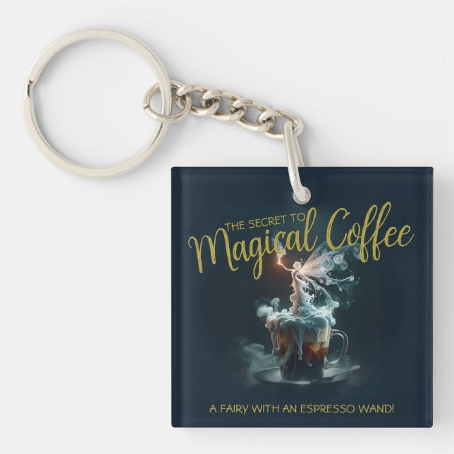 Coffee Fairy Key Ring (Front)