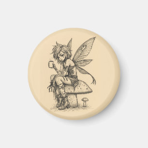 Coffee Fairy Magnet