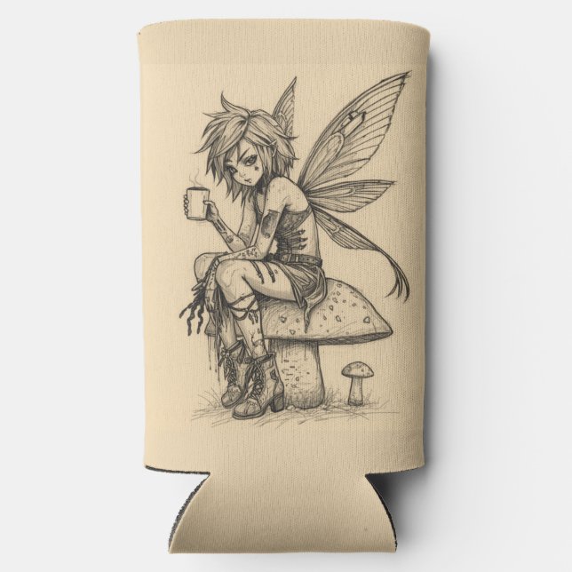 Coffee Fairy Seltzer Can Cooler (Back)