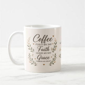 Coffee, Faith & Grace Inspirational Coffee Mug