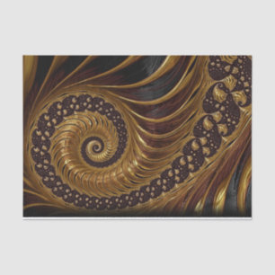 coffee feathers fractal tissue paper