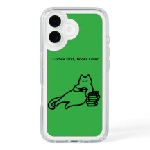 Coffee First, Books Later Speck Case – Green