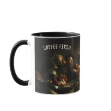 Coffee First! Caravaggio Mug - Custom Name