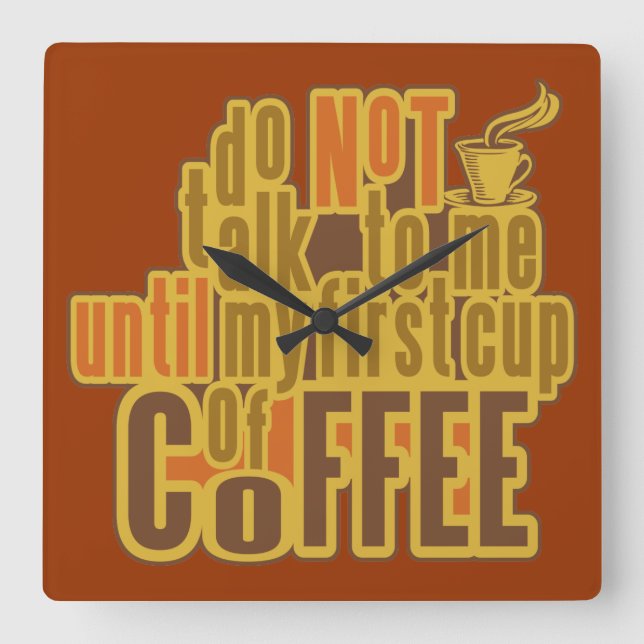 COFFEE FIRST custom wall clock (Front)