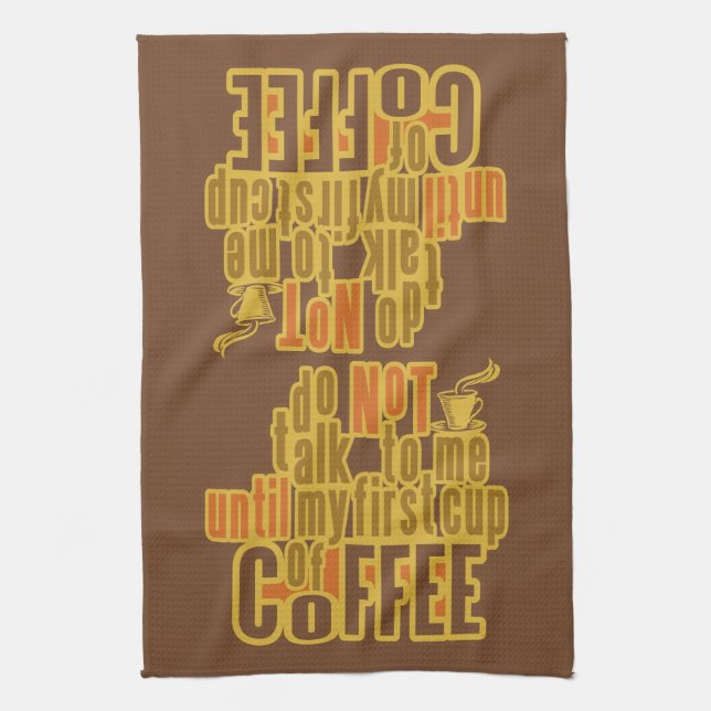 COFFEE FIRST kitchen towel (Vertical)