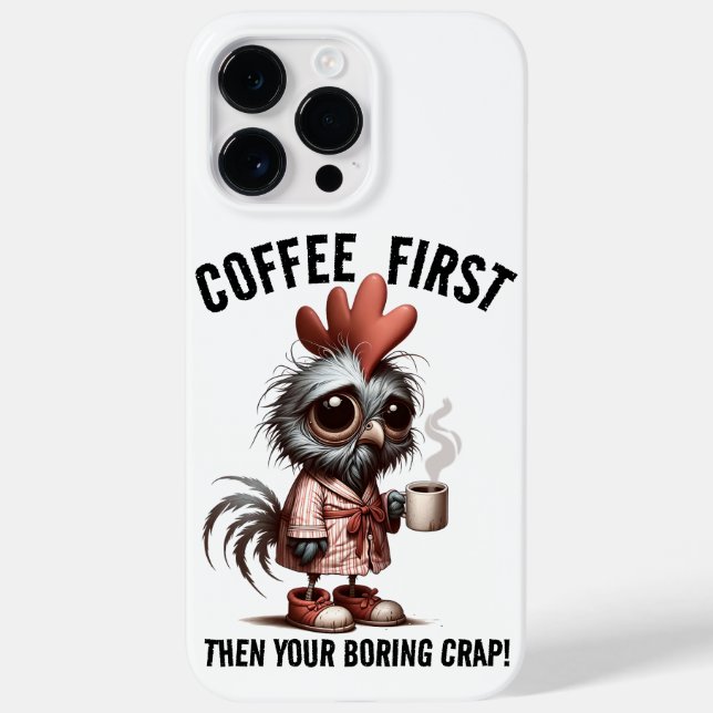 Coffee First Meme Case-Mate iPhone Case (Back)