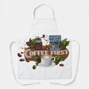 Coffee First – Morning Motivation for True Caffein Apron