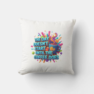 Coffee First Morning Sticker Cushion