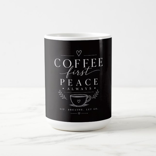 Coffee first peace mug (Center)