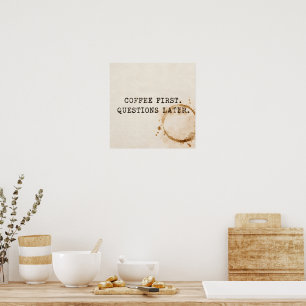 Coffee First Poster