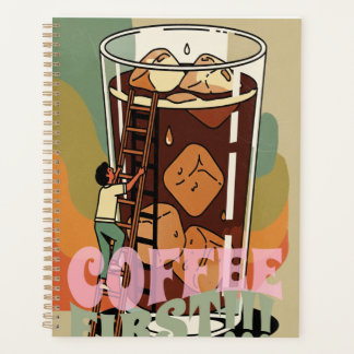Coffee First – Retro Iced Coffee Art Planner