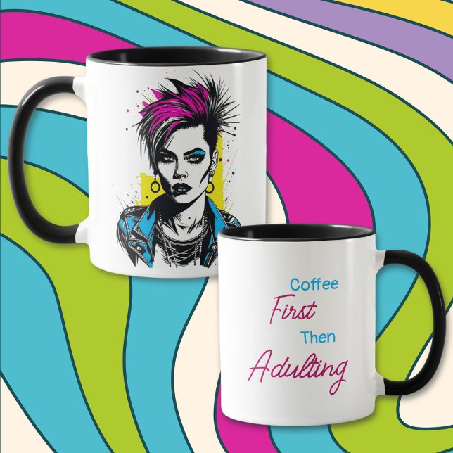 Coffee First, Then Adulting Mug (Creator Uploaded)