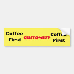 Coffee First Thunder_Cove Bumper Sticker