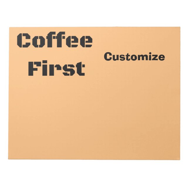Coffee First Thunder_Cove  Notepad (Front)