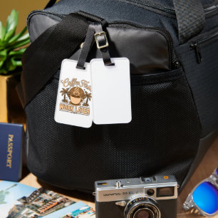 Coffee First, Work Later – Powered by Caffeine Luggage Tag