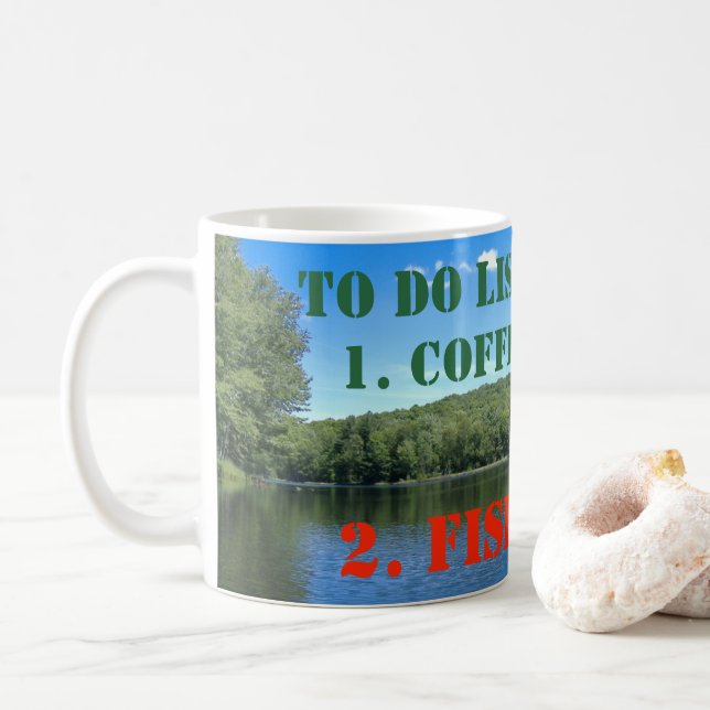 Coffee Fish To Do List Mug (With Donut)