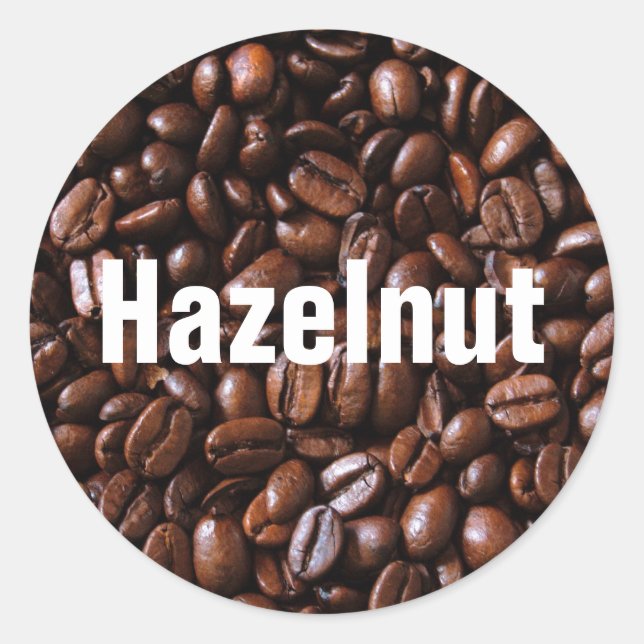 Coffee Flavour Label Stickers (Front)