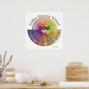 Coffee Flavour Wheel Wall Art - Large